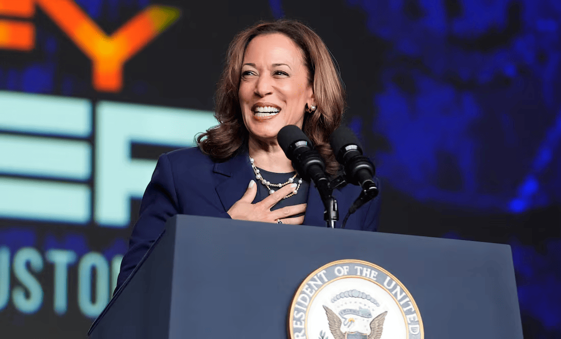 Kamala Harris becomes the Democratic candidate for the presidency of the United States