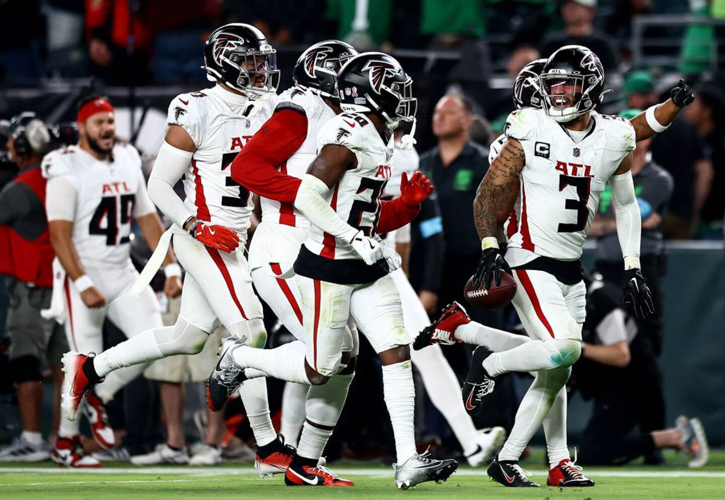 The emotion behind the Falcons’ surprising win in prime time