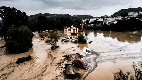 Devastating floods in valencia spain