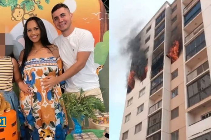 Pareja junto a su bebé mueren al saltar del piso 7 escapando de un incendio