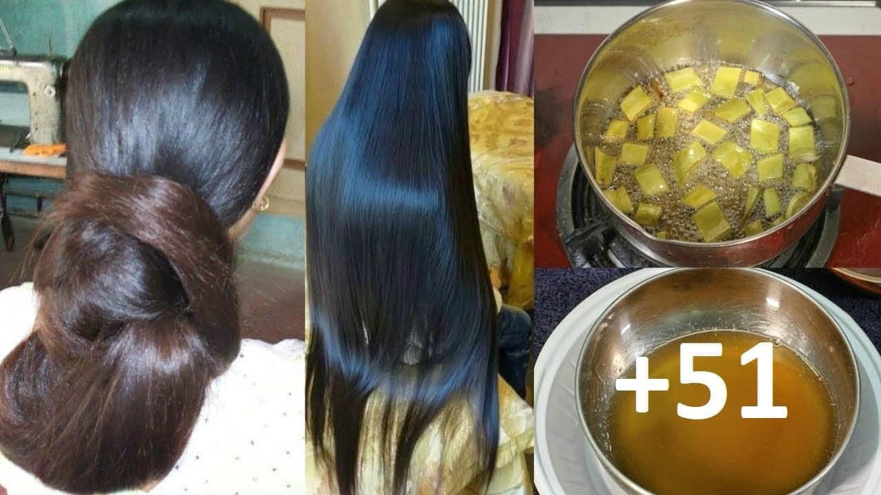 Mi abuela tenia el pelo mas largo Y Sin canas me dijo mezcla estos 4 ingredientes y ponlo en tu cabello antes de dormir y cuando*despiertes será asombroso
