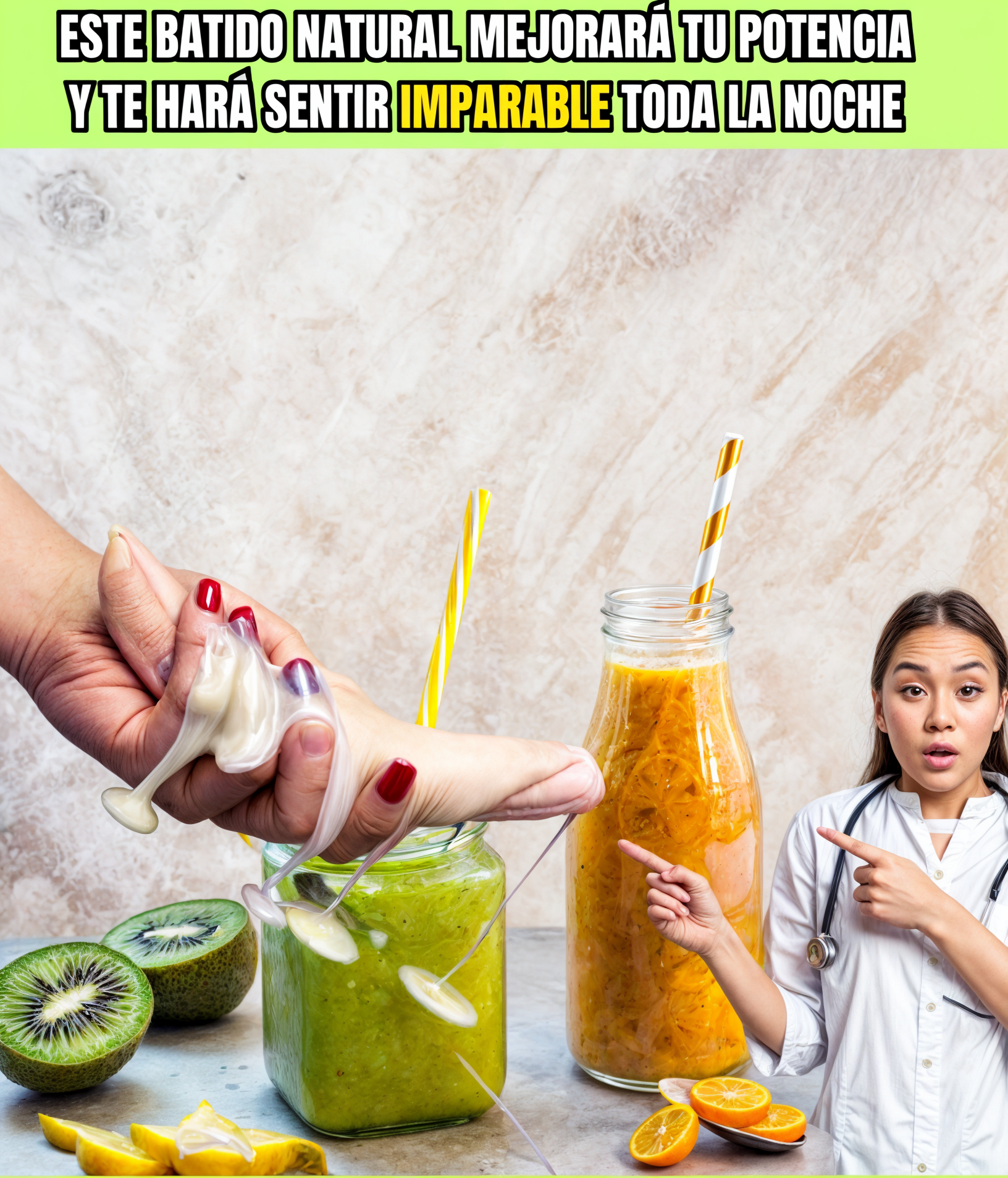 ESTE BATIDO NATURAL MEJORARÁ TU POTENCIA Y TE HARÁ SENTIR IMPARABLE