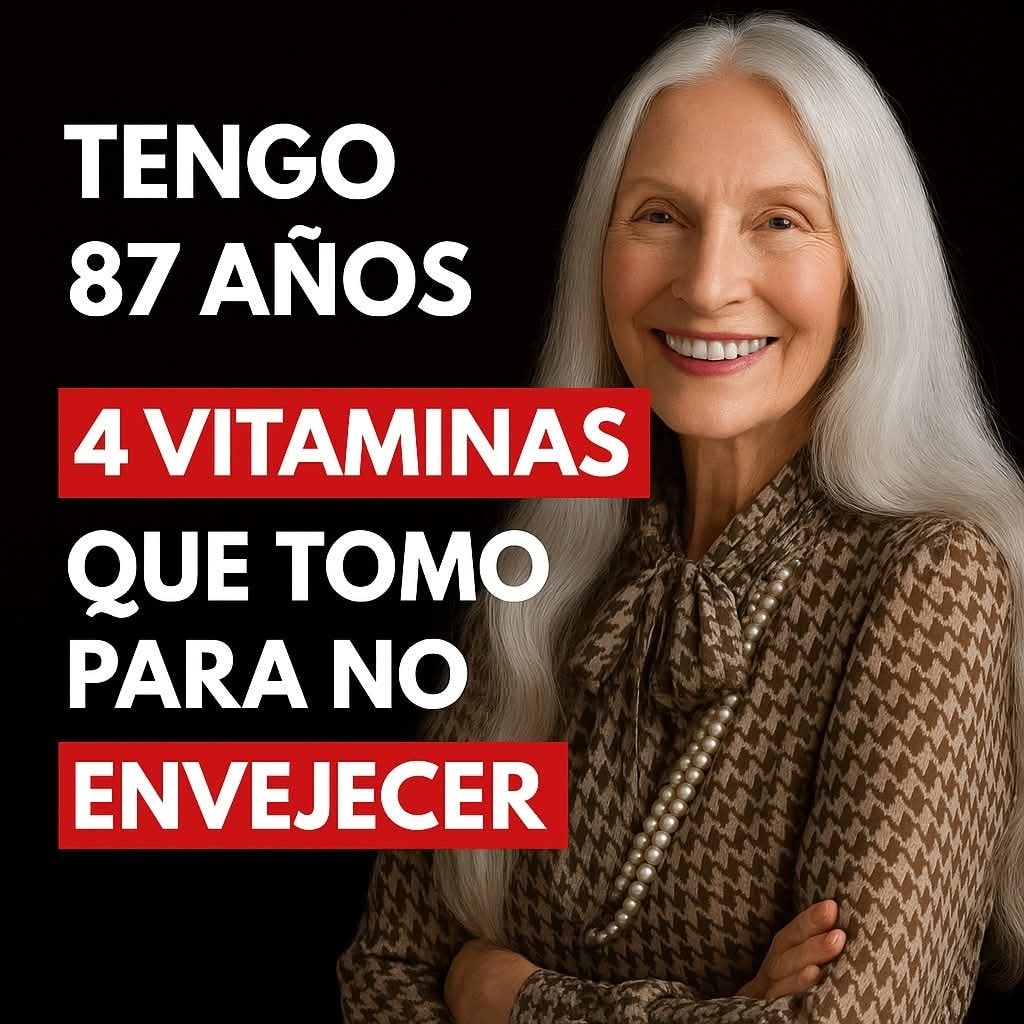 Las 4 vitaminas que toma esta mujer de 87 años para no envejecer (y tú también puedes)