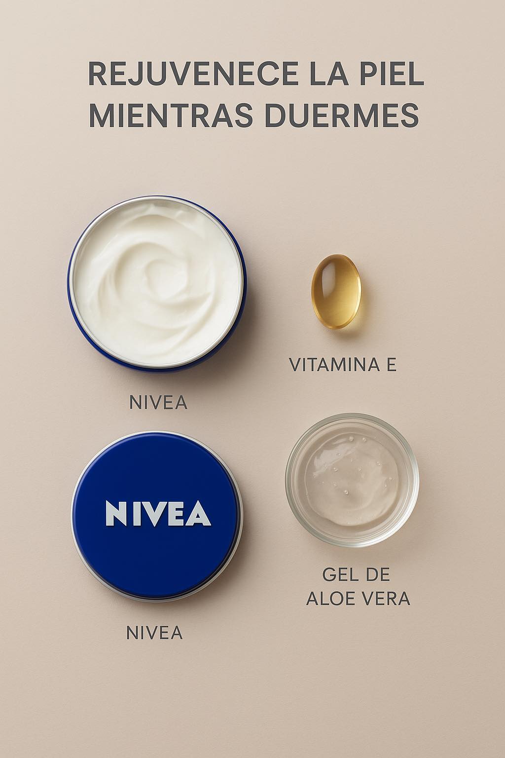 La mezcla con Nivea que rejuvenece la piel mientras duermes 
