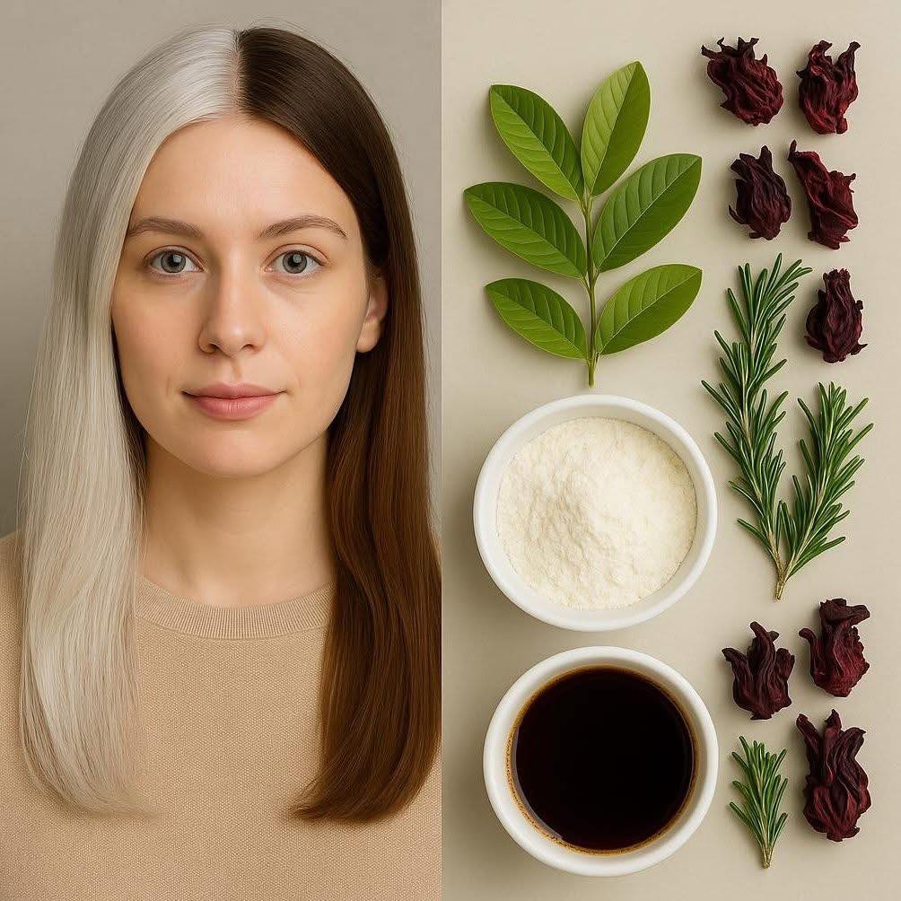 Tónico Capilar Natural para Oscurecer Canas y Fortalecer el Cabello
