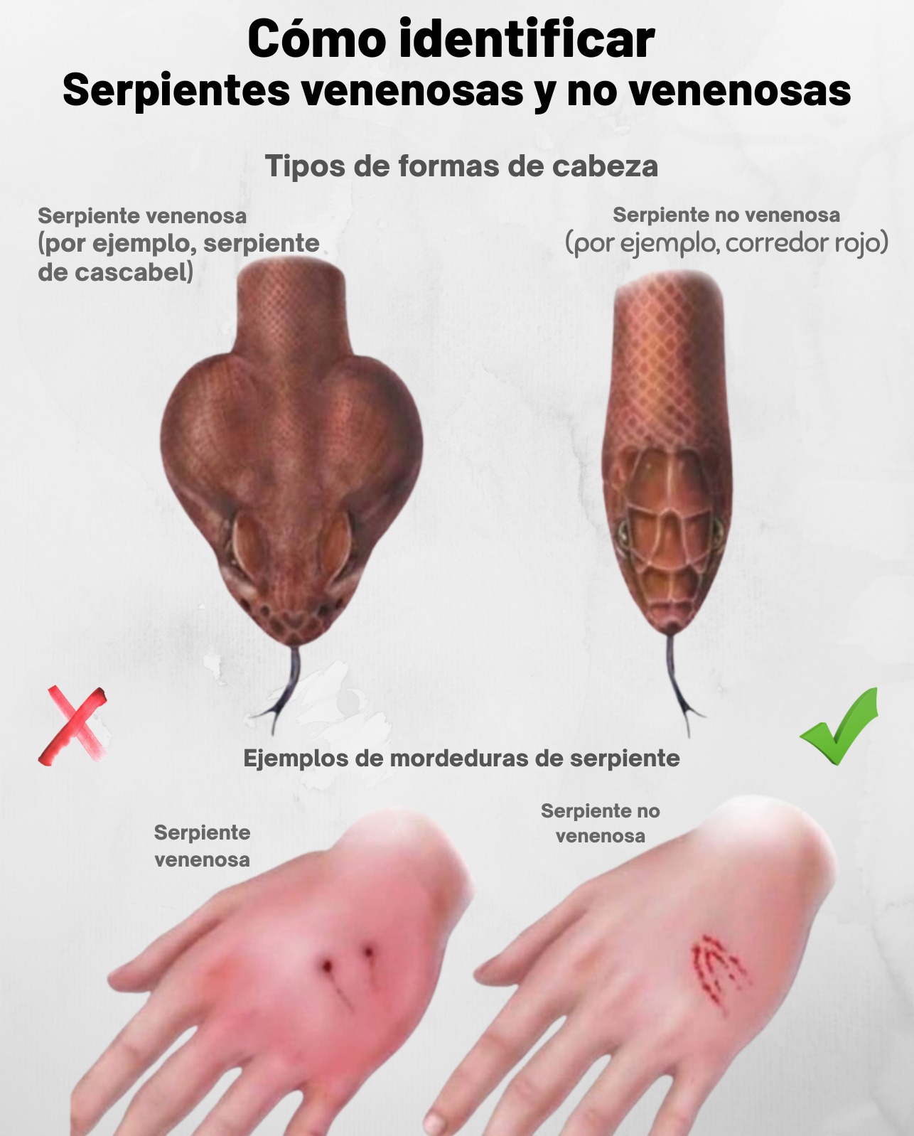 Inteligencia de Serpientes: ¿Cómo Distinguir entre Venenosas y No Venenosas?