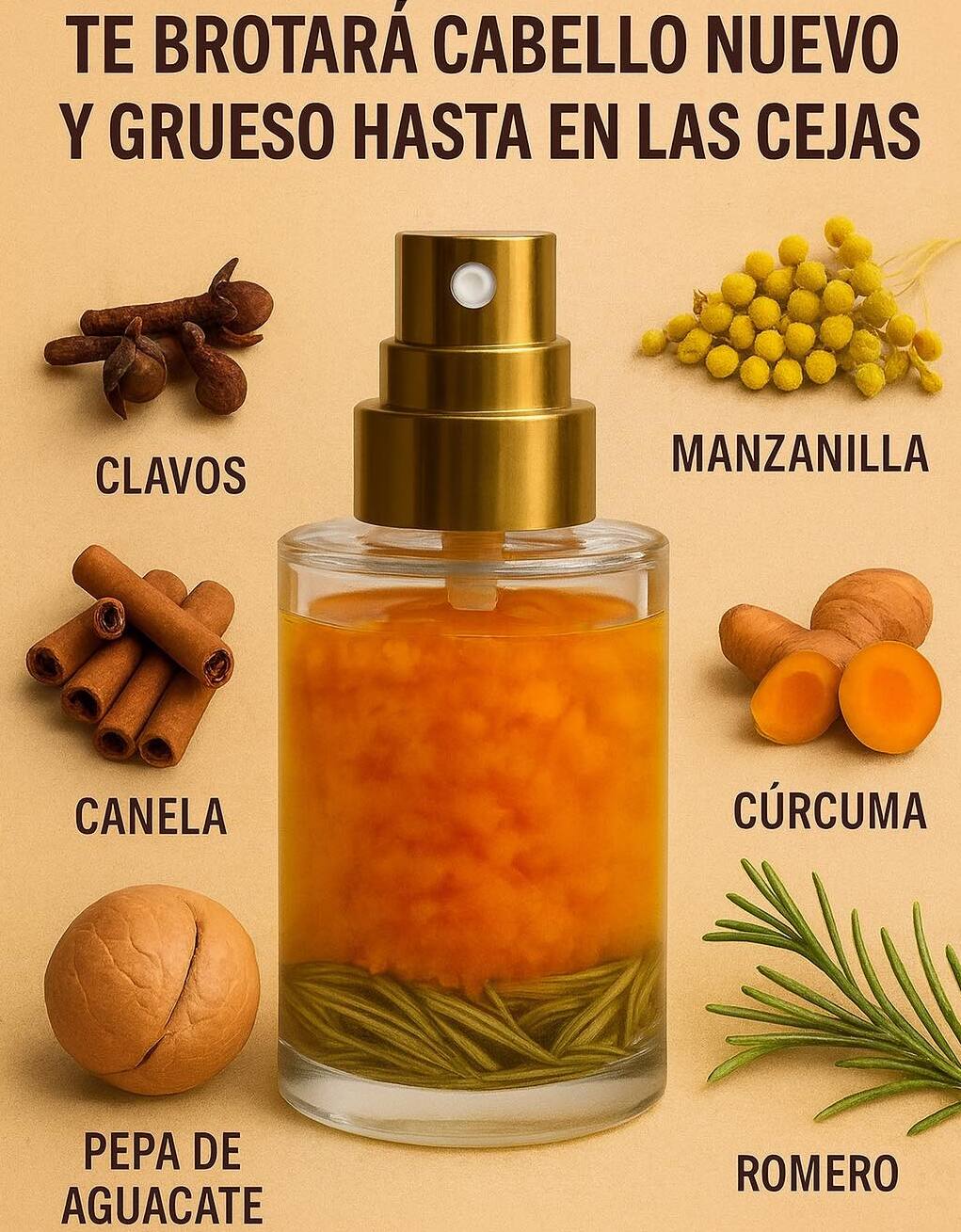 Receta Botánica para un Cabello Fuerte y Cejas Definidas