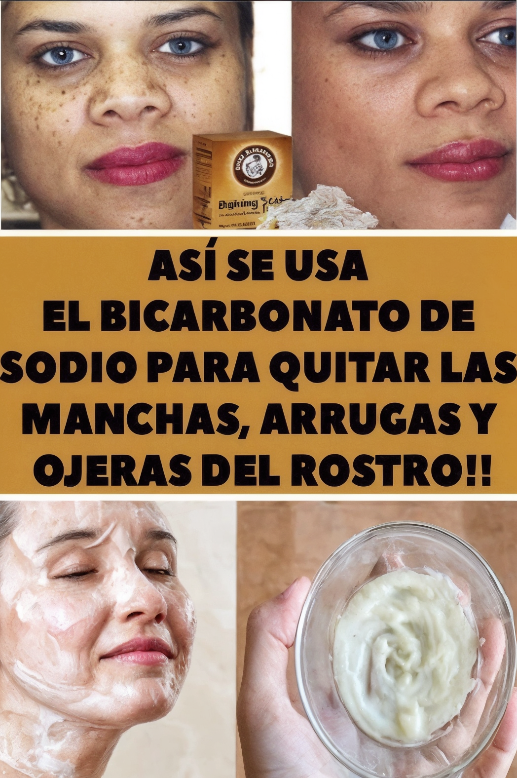 Crema de Bicarbonato para Rejuvenecer tu Piel