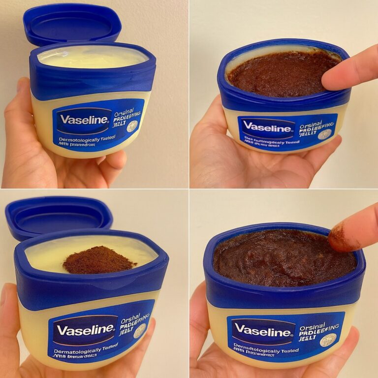 Mascarilla casera de vaselina y café
