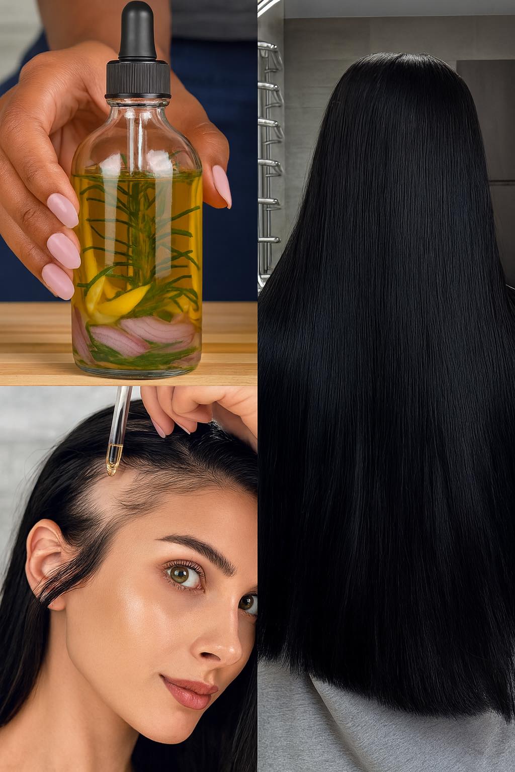 El aceite casero que hace crecer el cabello como loco y tapa la calvicie en semanas