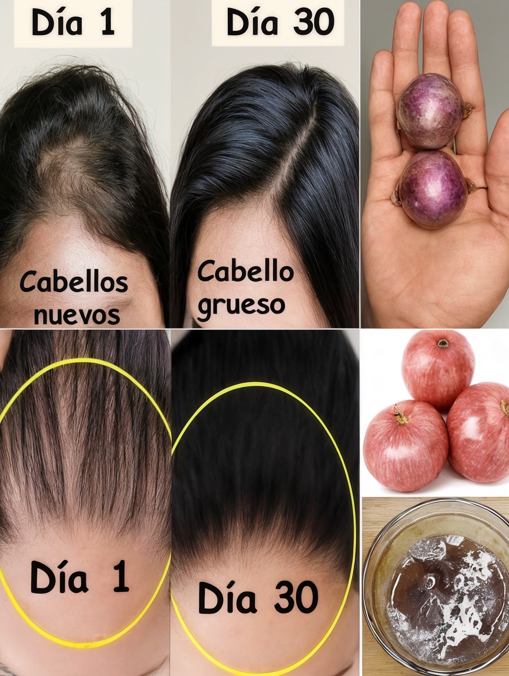 Cabello nuevo y fuerte en 30 días con este remedio casero