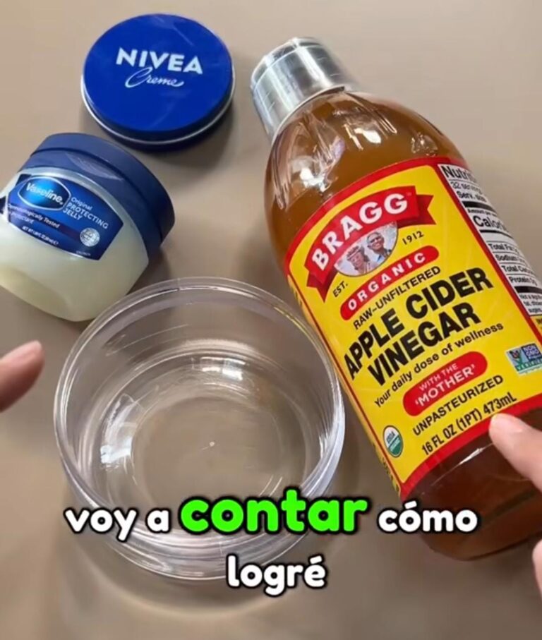 Mascarilla Rejuvenecedora con Vaselina, Crema Nivea y Vinagre de Manzana