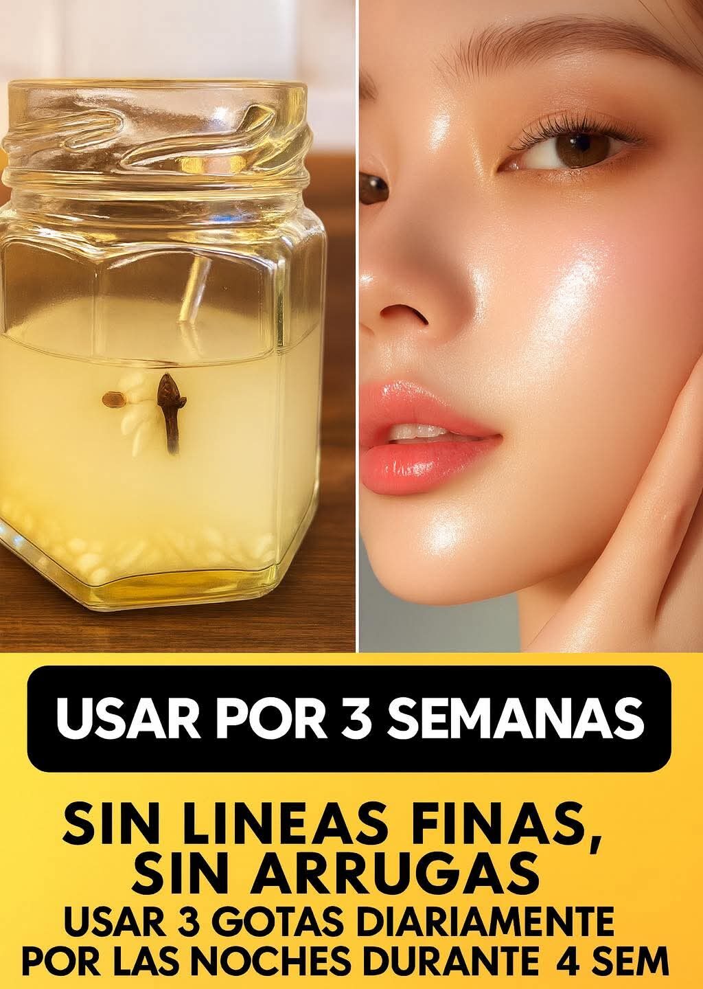 🌙 3 gotas por la noche y dile adiós a las arrugas ✨