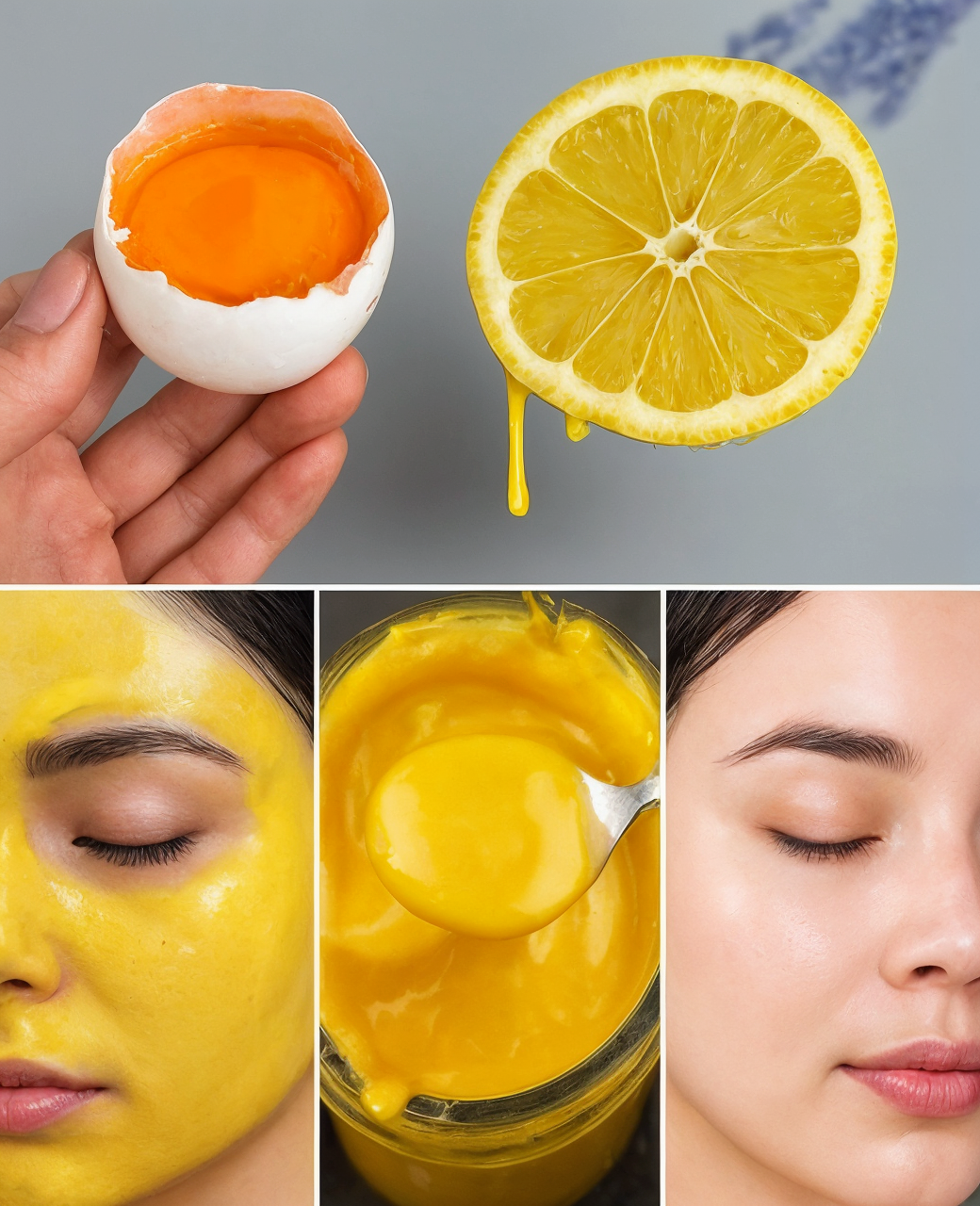 Mascarilla casera de limón y huevo para eliminar arrugas