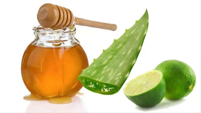 tónico de sábila, miel y limón.
