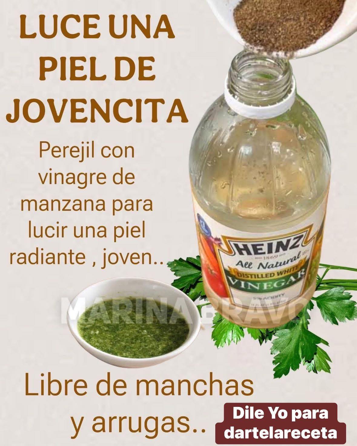 El Colágeno Casero que Rejuvenece: Perejil y Vinagre