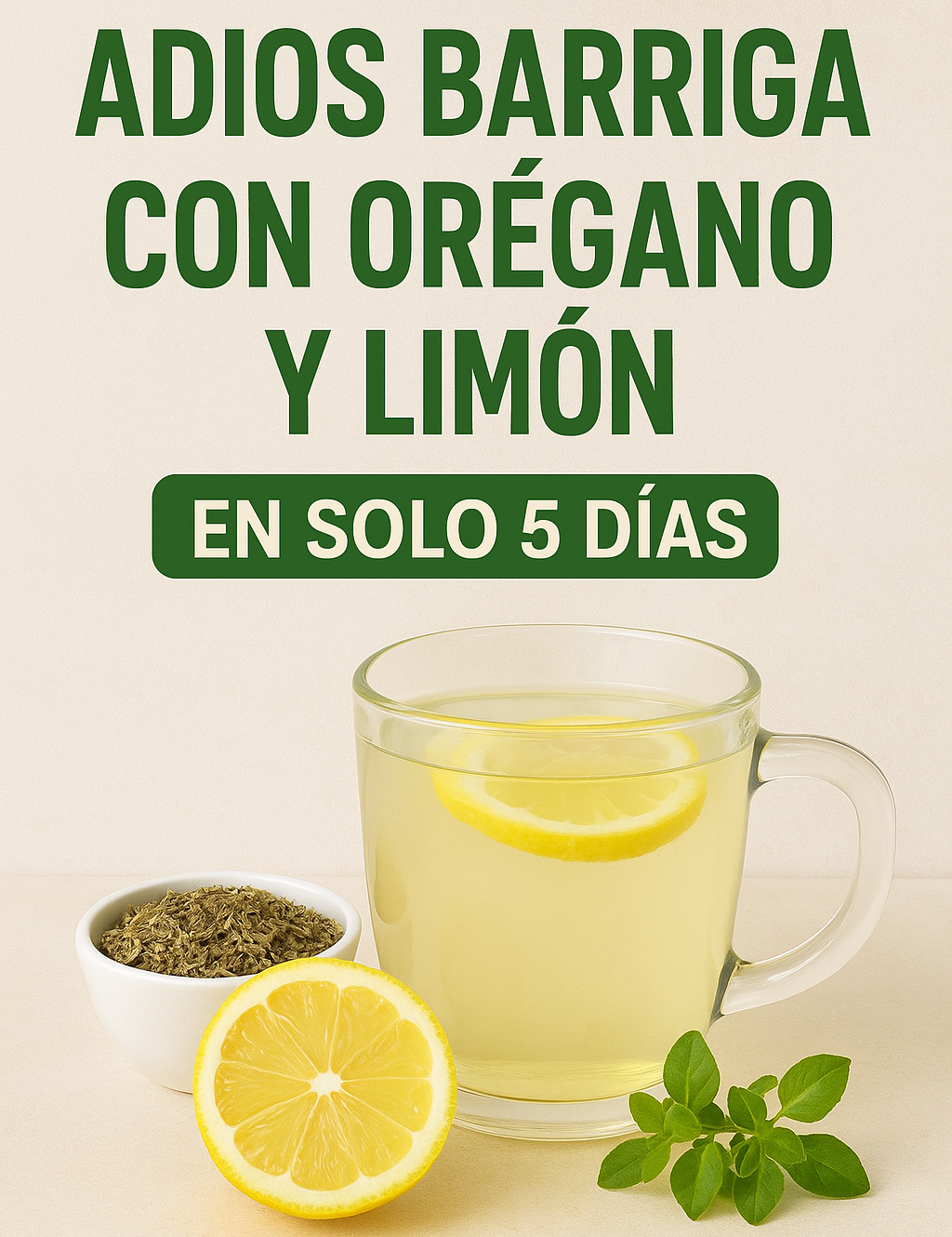 🍋🌿 Orégano y Limón: La Bebida Que Elimina la Barriga en Solo 5 Días