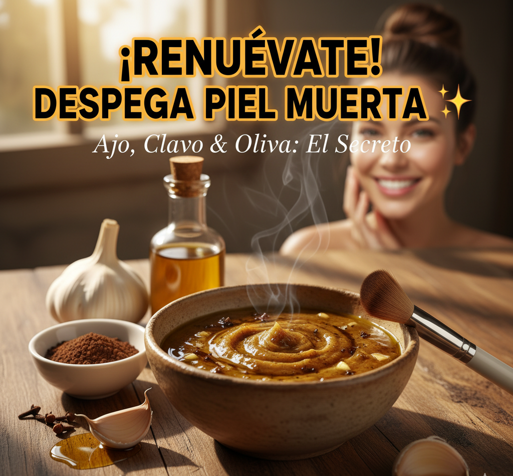 Renovación Extrema: Mascarilla Exfoliante de Ajo, Clavo Dulce y Aceite de Oliva