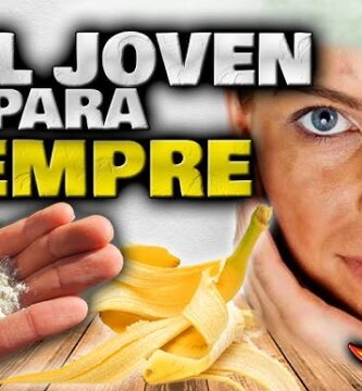 Mascarilla Rejuvenecedora de Cáscara de Plátano Acaba tus Arrugas Naturalmente