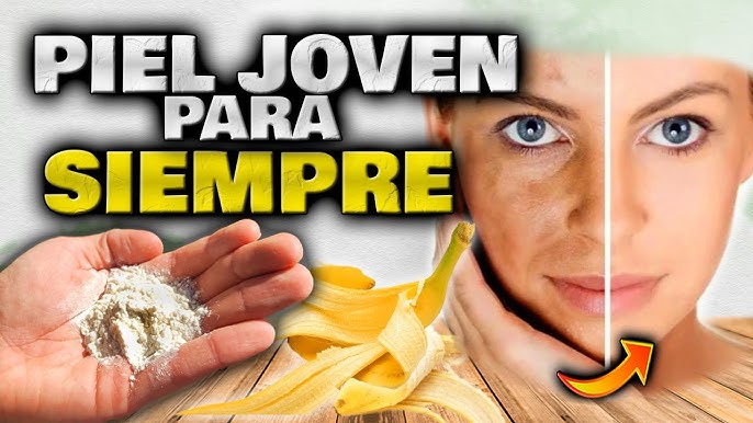 Mascarilla Rejuvenecedora de Cáscara de Plátano Acaba tus Arrugas Naturalmente