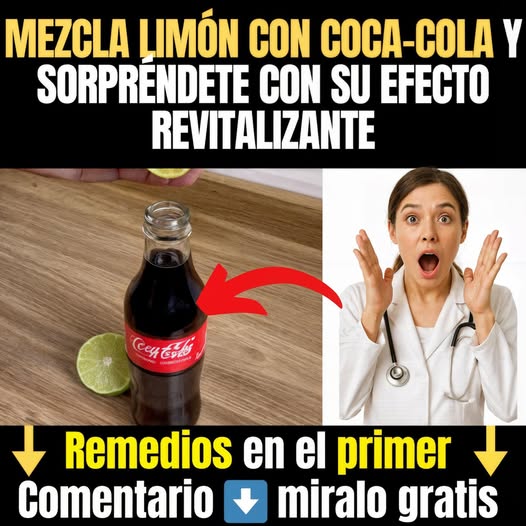 El Efecto Revitalizante que No Viste Venir: Limón y Coca-Cola