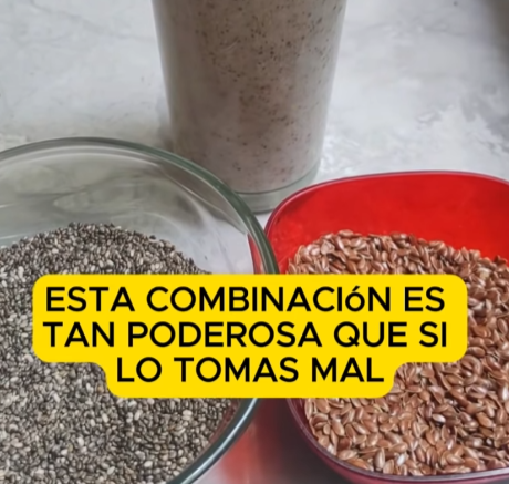 🥛 Bebida adelgazante de chía, linaza y leche de almendra