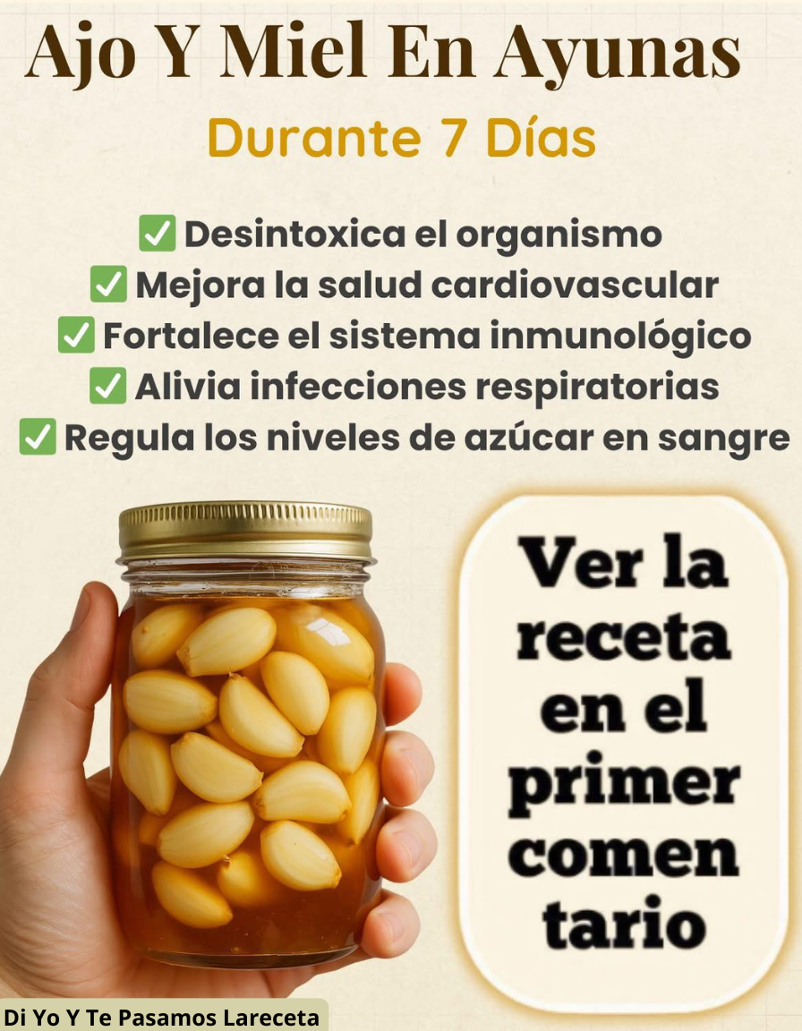 Ajo y miel durante 7 días..…