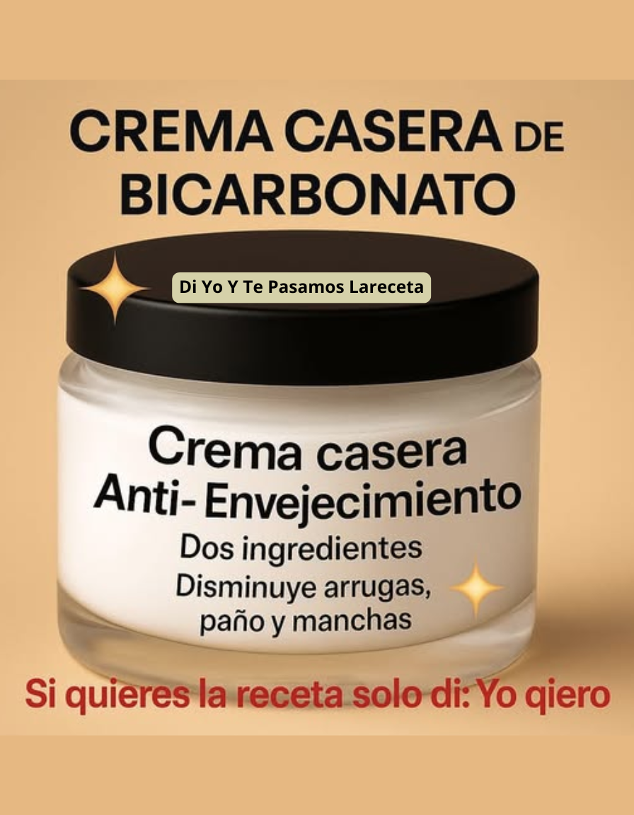 Crema Casera de Bicarbonato: El Secreto para una Piel Joven y Sin Manchas