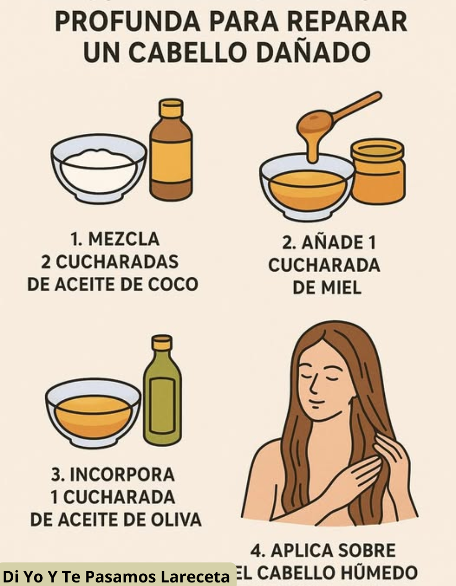 Receta de Mascarilla Hidratante Profunda para Cabello Dañado