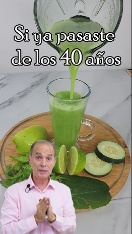 SI YA PASASTE DE LOS 40… ¡ESTE JUGO NATURAL TE VA A ENCANTAR!