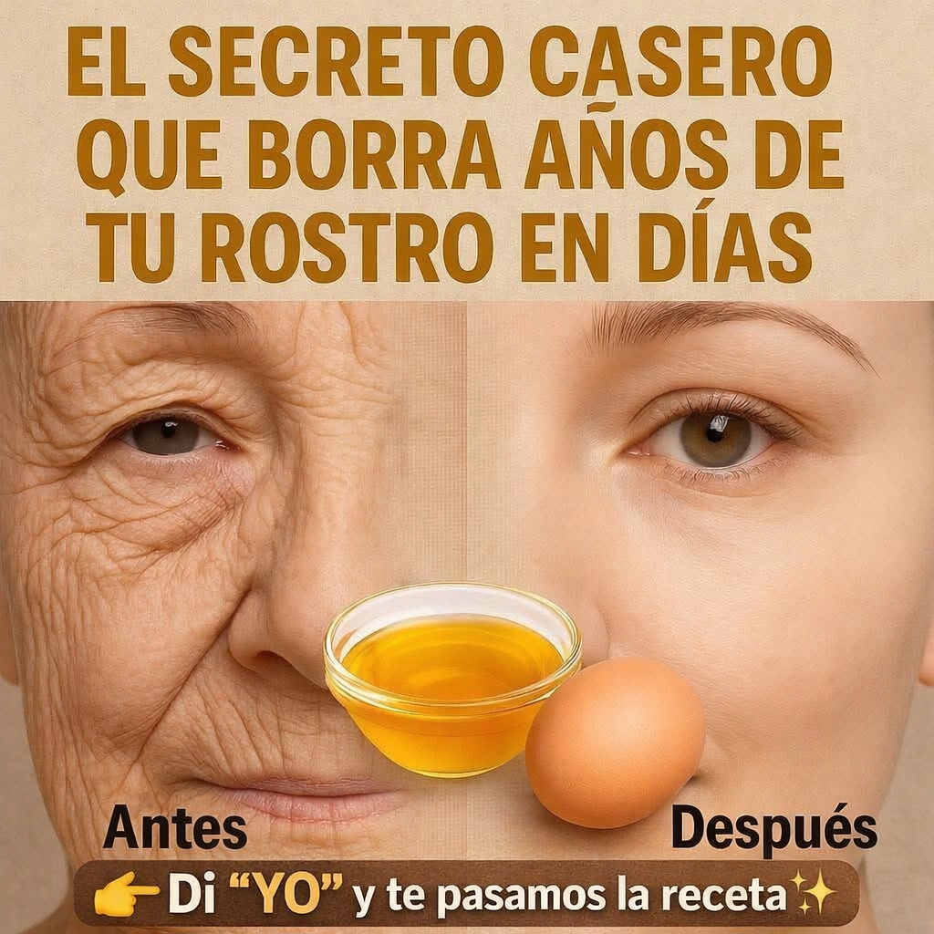 EL SECRETO CASERO QUE BORRA AÑOS DE TU ROSTRO EN DÍAS