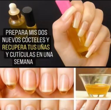 Uñas largas y fuertes en 7 días esmalte casero