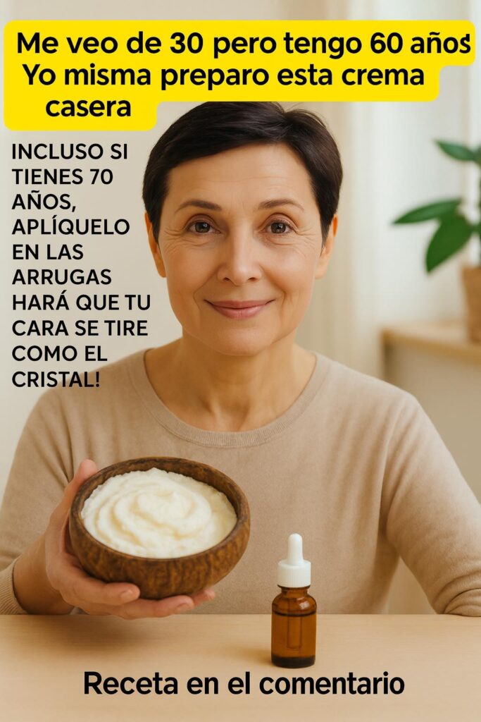 crema rejuvenecedora casera el secreto que me hace ver de 30 aunque tengo 60