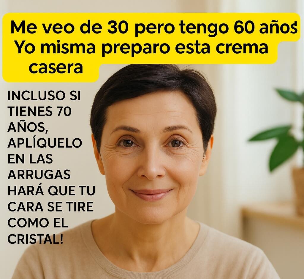 ✨ crema rejuvenecedora casera: el secreto que me hace ver de 30 aunque tengo 60