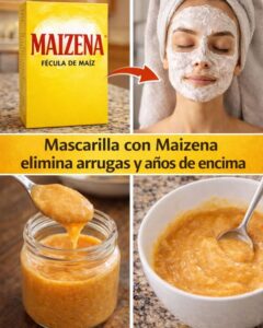 Mascarilla natural con Maizena