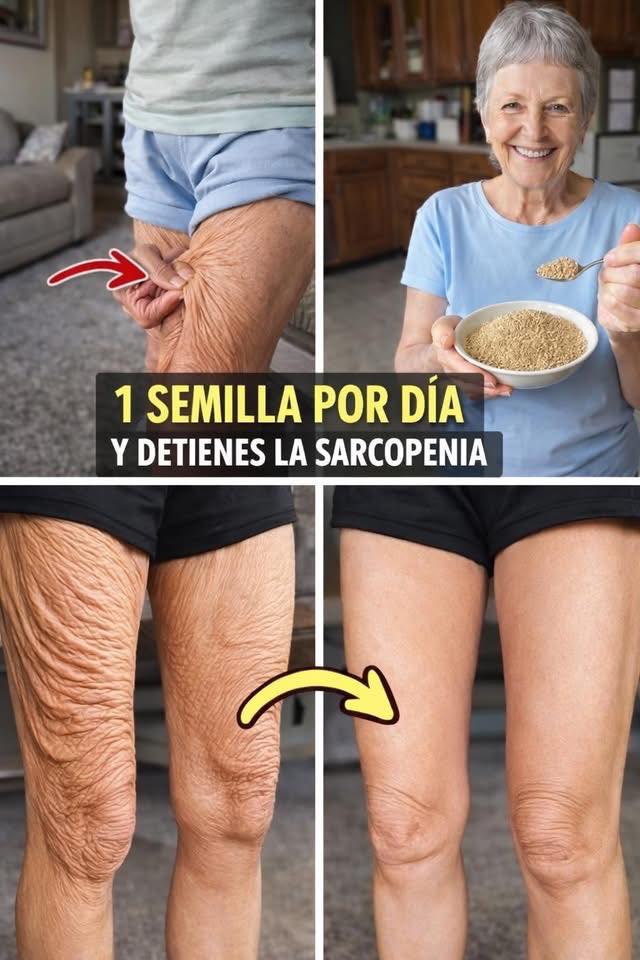 ESTA semilla todos los días puede detener la pérdida de masa muscular