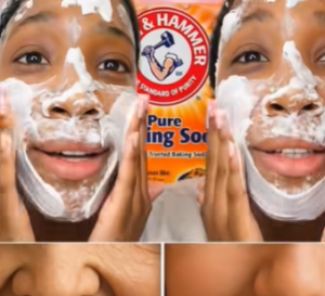 Mascarilla facial con bicarbonato de sodio