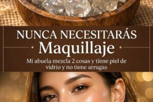 NUNCA Más Necesitará Maquillaje: Mi Abuela Mezcla 2 Cosas y Tiene Piel de Vidrio y No Tiene Arrugas