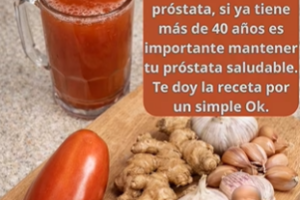 Receta funcional de tomate, jengibre y ajo