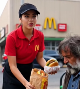 Le Regalo Una Hamburguesa a este pobre hombre