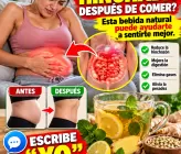Bebida natural para la barriga hinchada